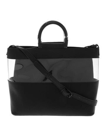 Women Zip Top Twin Handle, Black